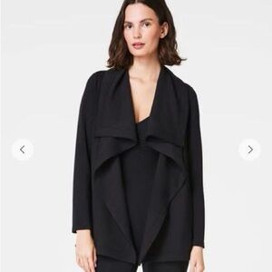 SPANX Black Leather Jacket